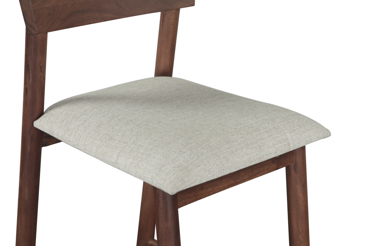 Lenox 18" Upholstered Counter Chair in Walnut