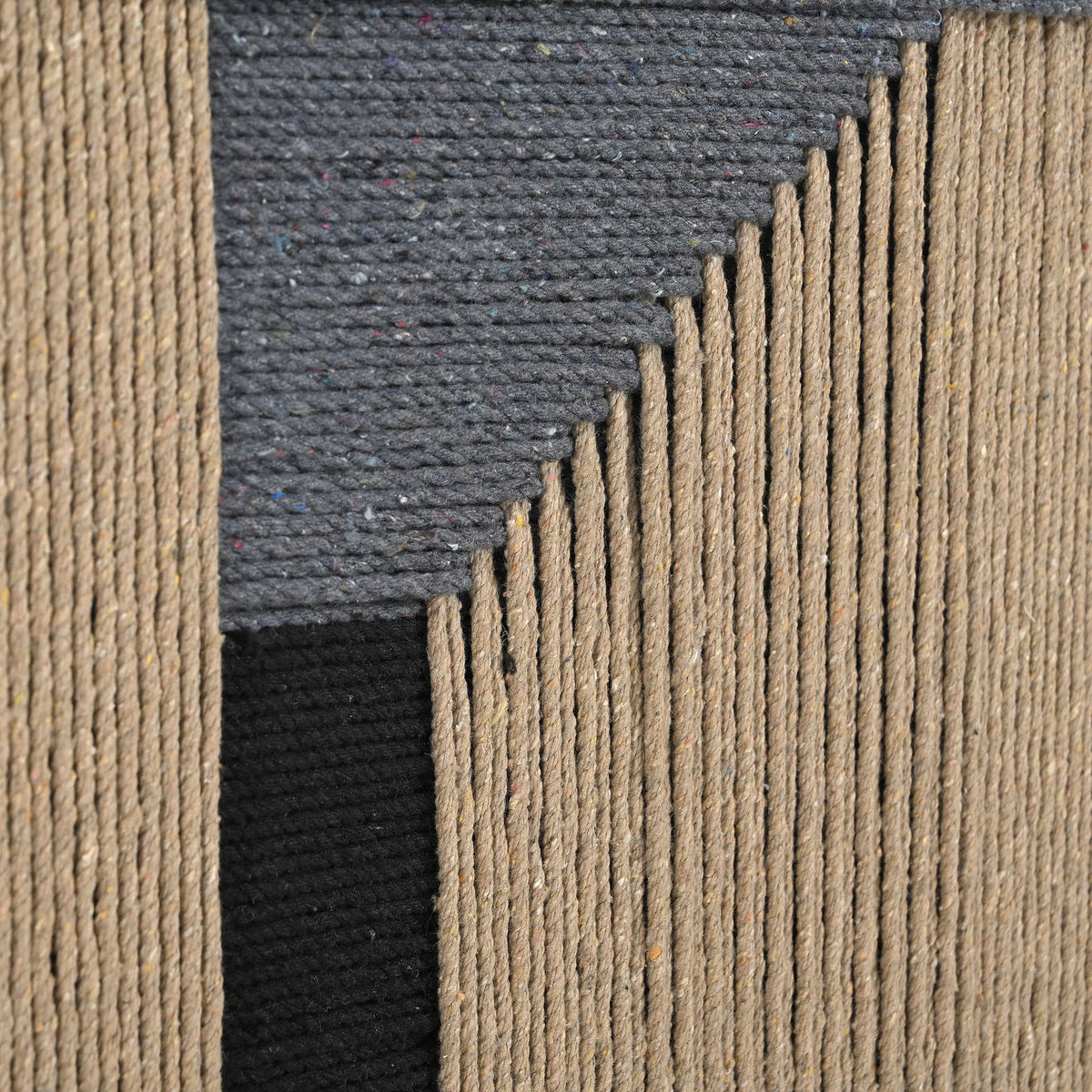 Manila Woven Framed Art, Blue Grey - image 2