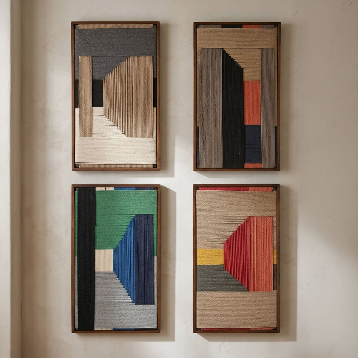 Manila Woven Framed Art, Orange - image 3