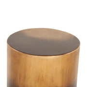 Moab 15" Side Table in Oxidized Brass