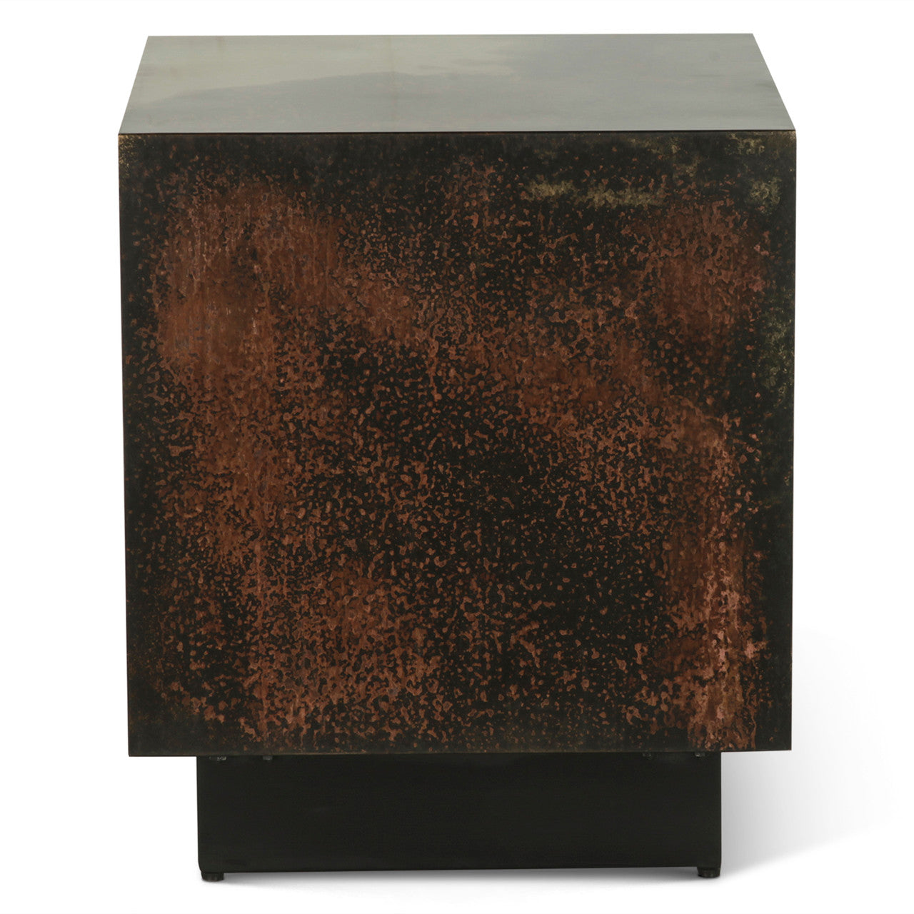 Moab 20" Side Table in Oxidized Copper
