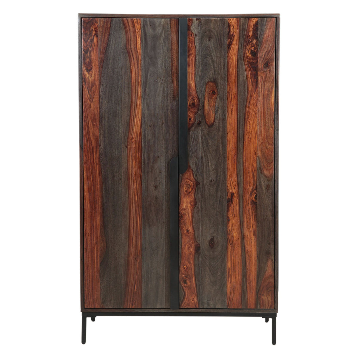 Meridian 35" Wide Tall Bar Cabinet in Capri Sheesham - image 2