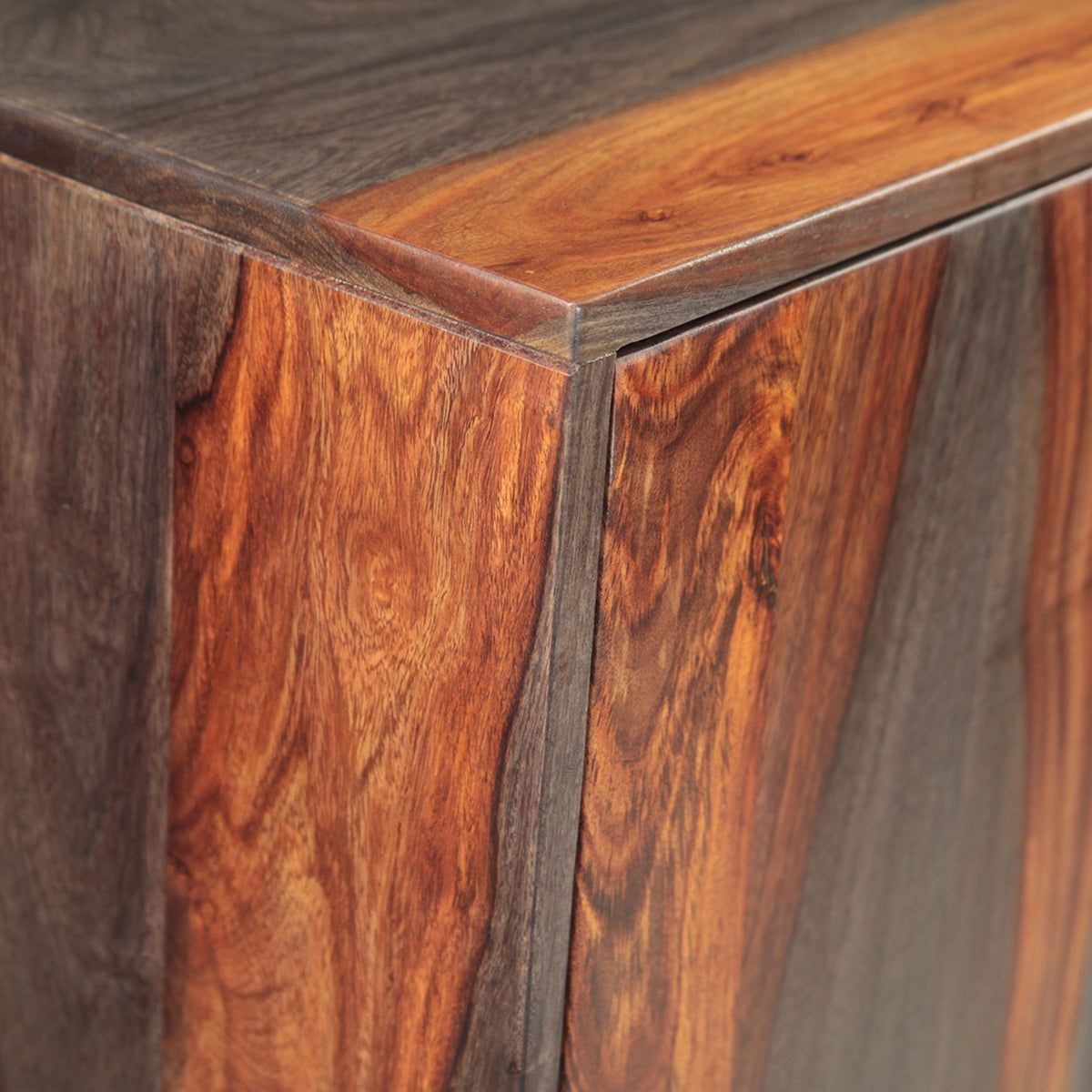 Meridian 35" Wide Tall Bar Cabinet in Capri Sheesham - image 4