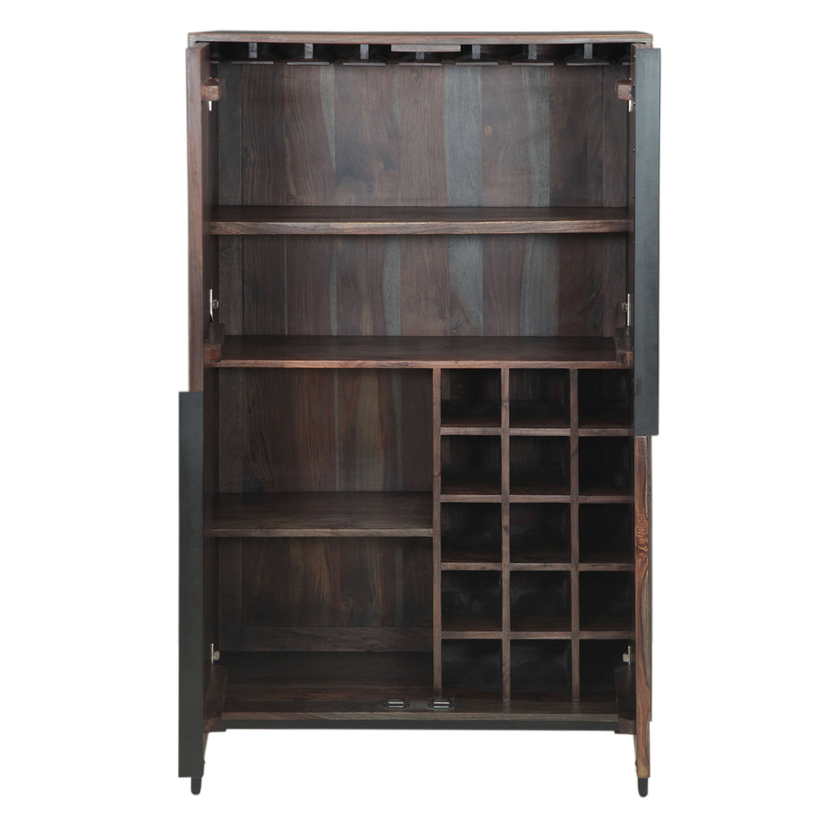 Meridian 35" Wide Tall Bar Cabinet in Capri Sheesham - image 3