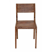 Miles Arlo Wood Dining Chair with Slanted Back in Brownstone