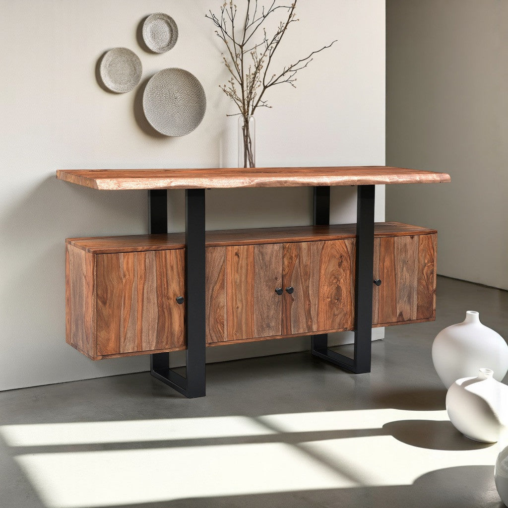 Miles 63" Media Cabinet in Brownstone