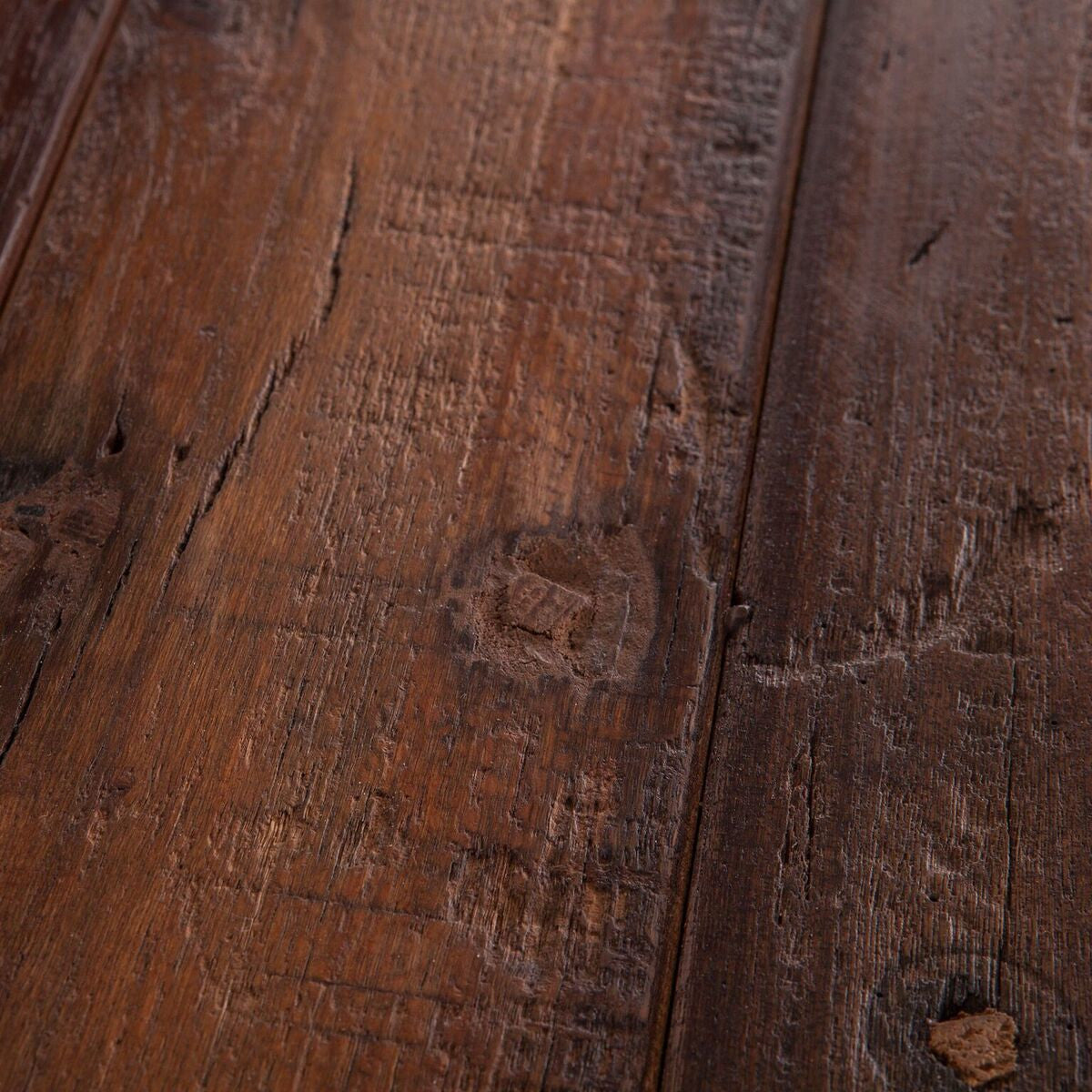 Bronx Industrial Reclaimed Teak Wood Crank Dining Table 84" 