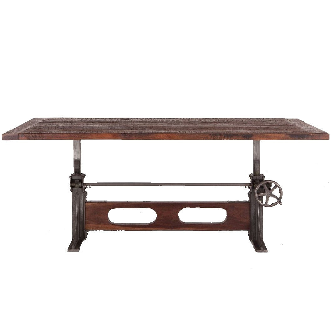 Industrial Crank Dining Table 