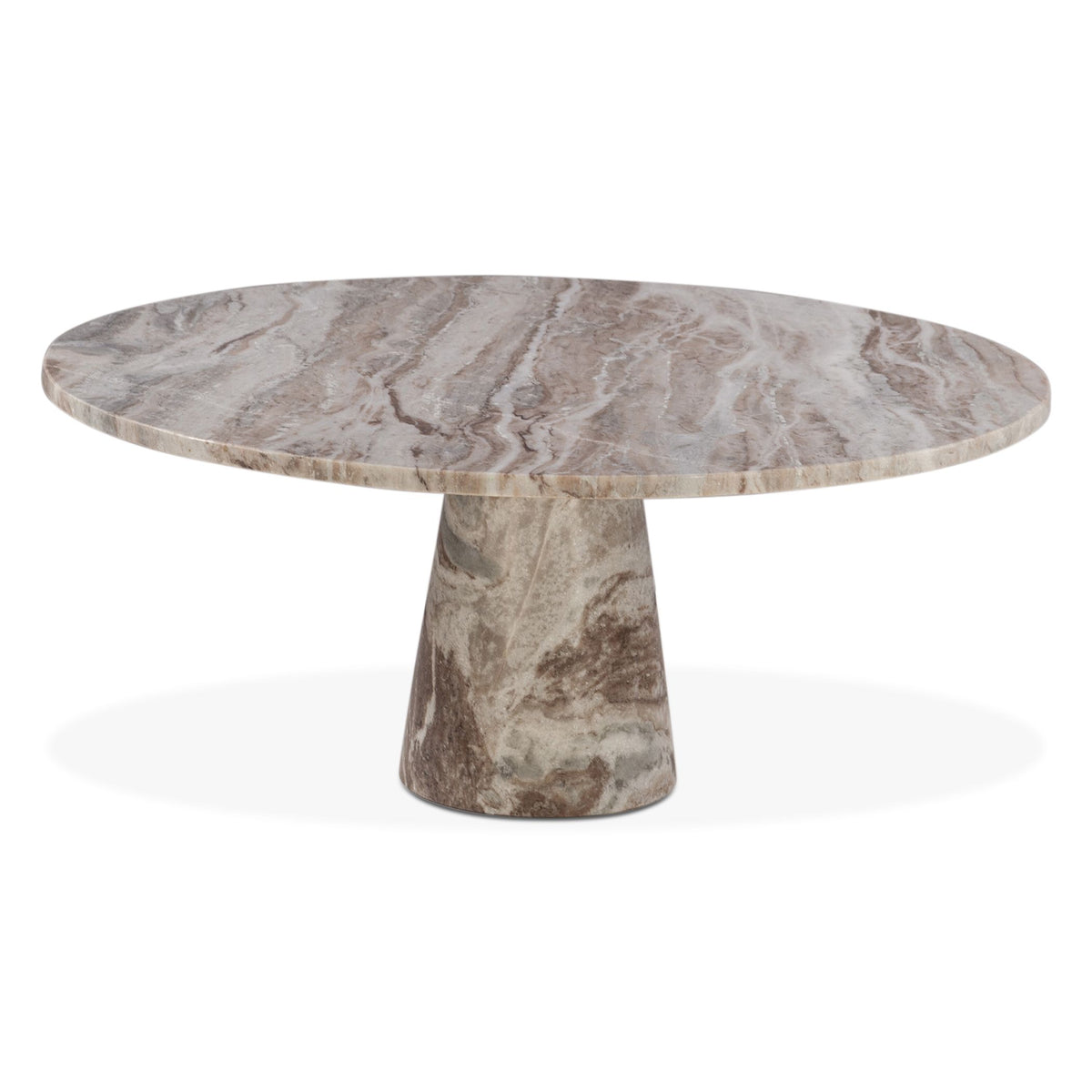 Nile 38" Coffee Table in Brown Toronto Marble - image 2