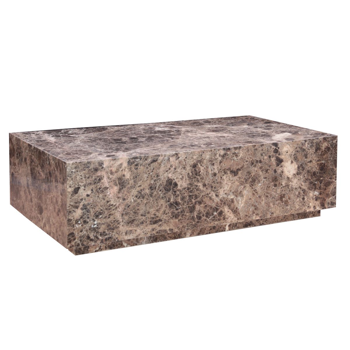 Nile 50" Coffee Table in Dark Emperador Marble - image 3