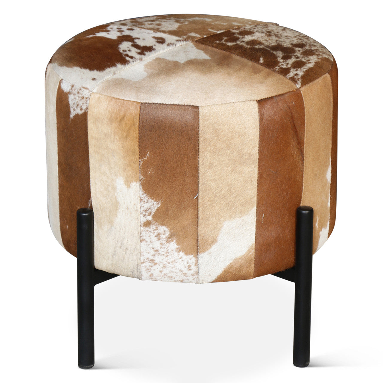 Nola 20" Stool in Brown Hair on Hide