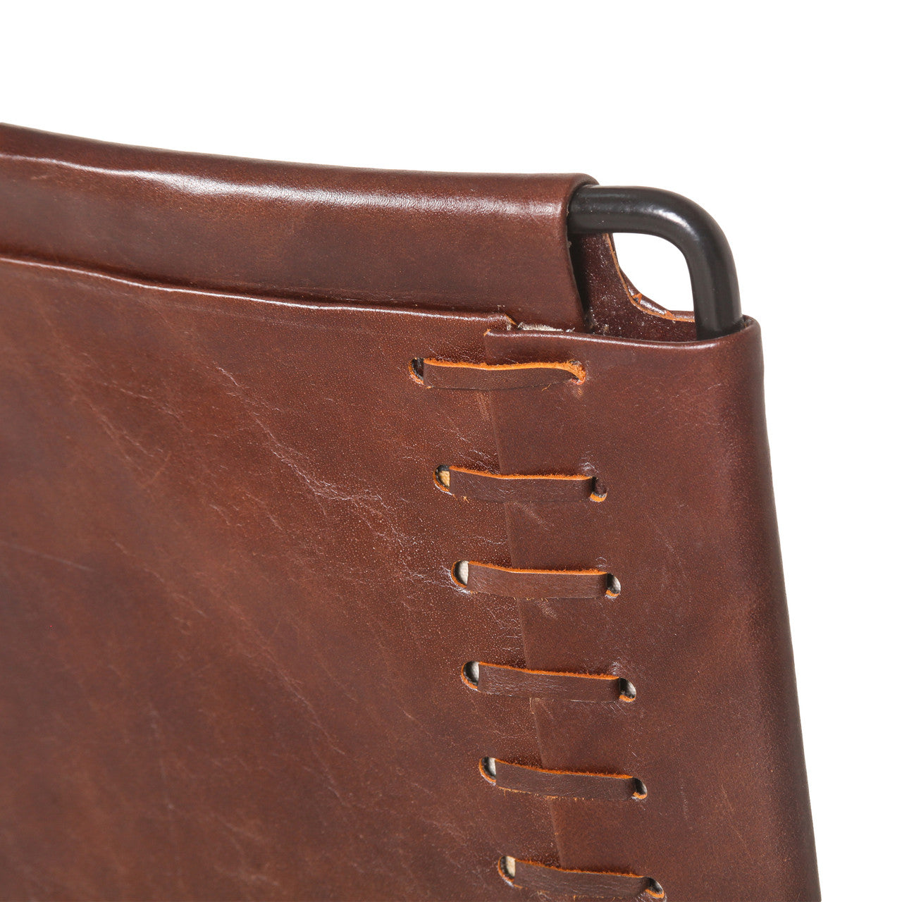 New York 20" Dining Armchair in Chocolate Leather