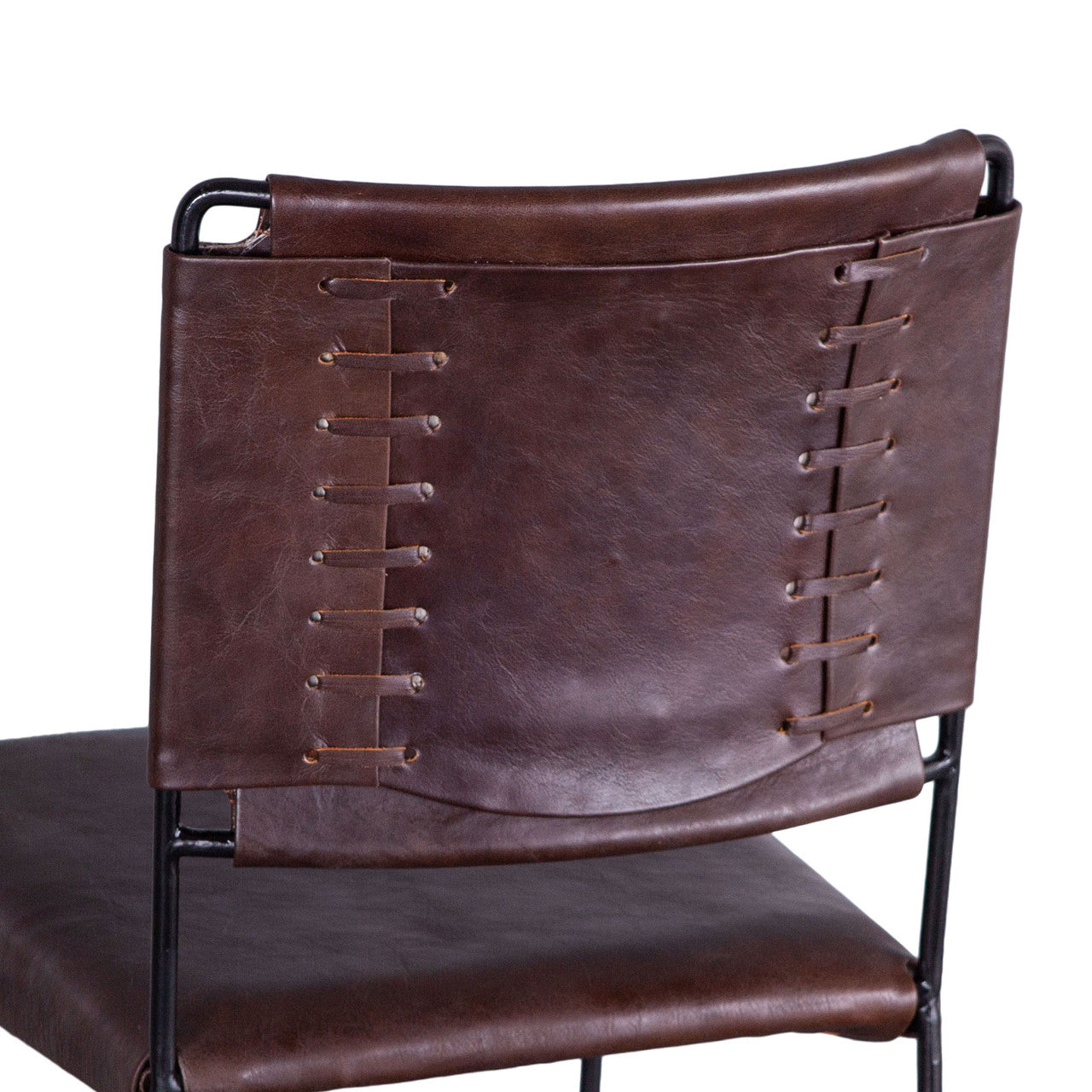 New York 17" Bar Chair in Chocolate Leather