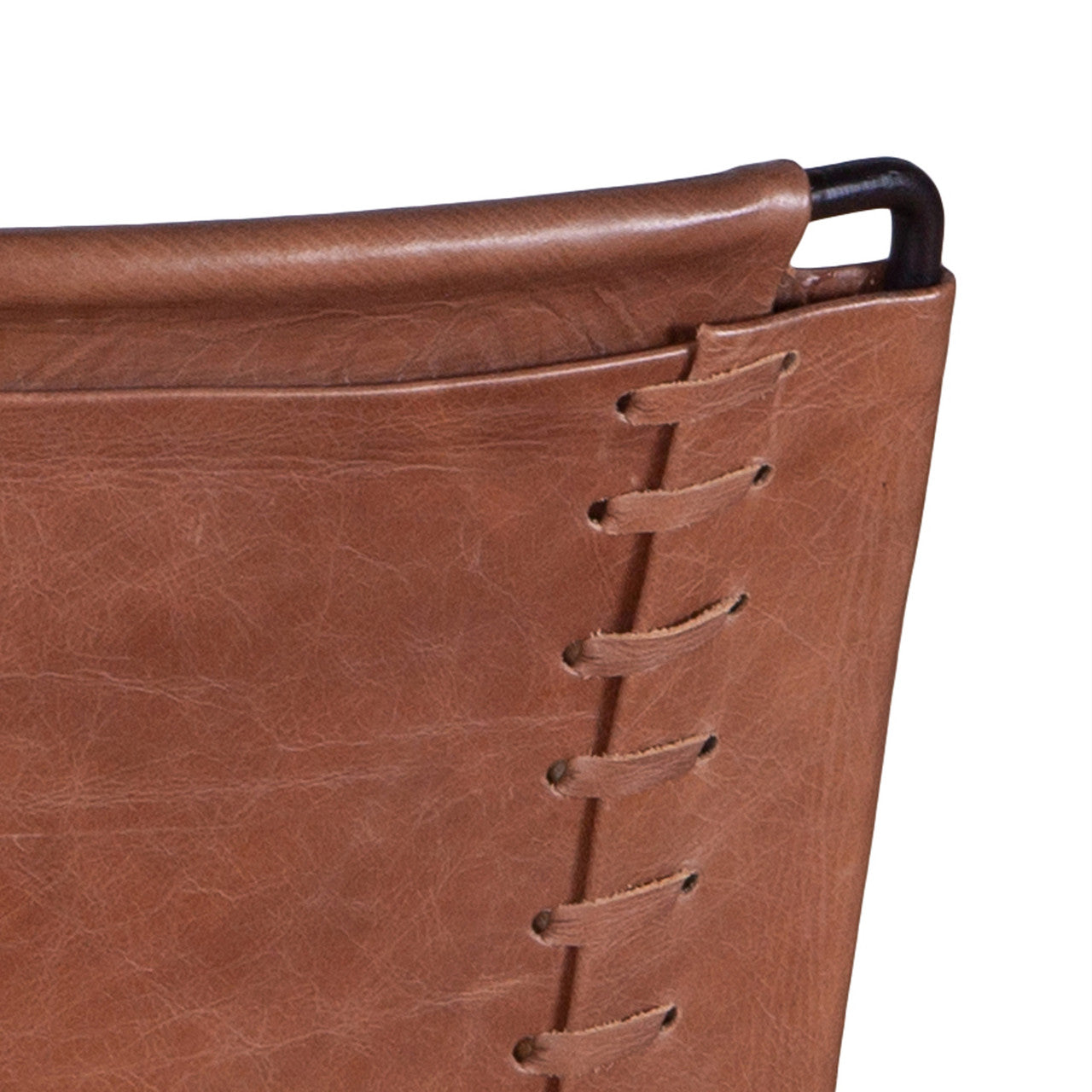 New York 17" Bar Chair in Tobacco Leather