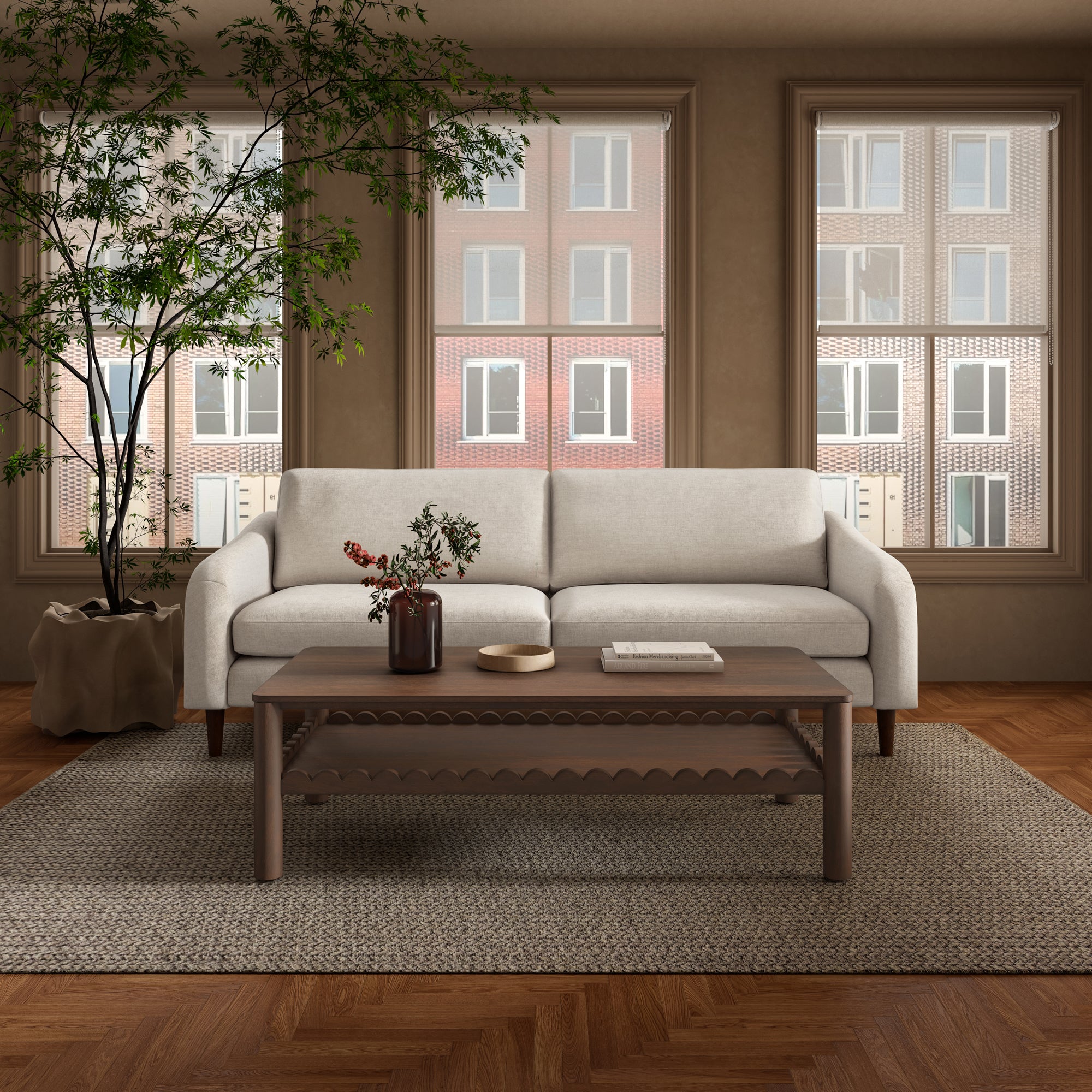 Quinn Sofa Oatmeal by Moe's Home Collection - view 2