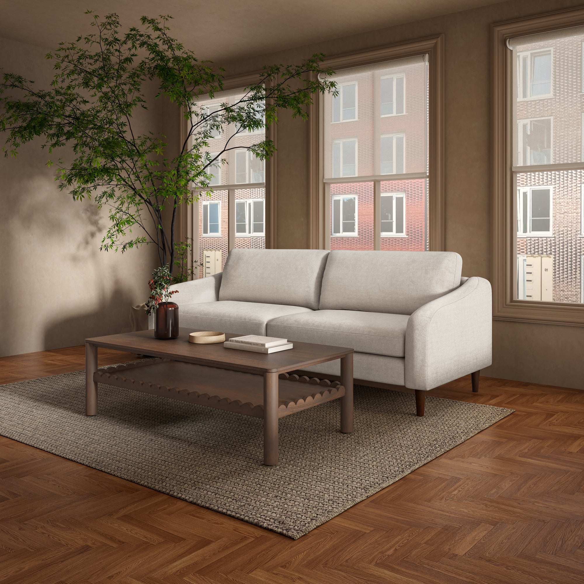 Quinn Sofa Oatmeal by Moe's Home Collection - view 3