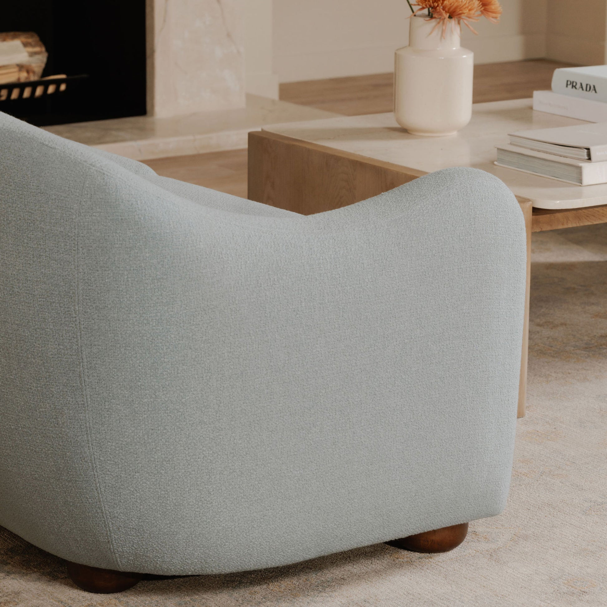 Bria Sofa Light Blue by Moe's Home Collection - view 3