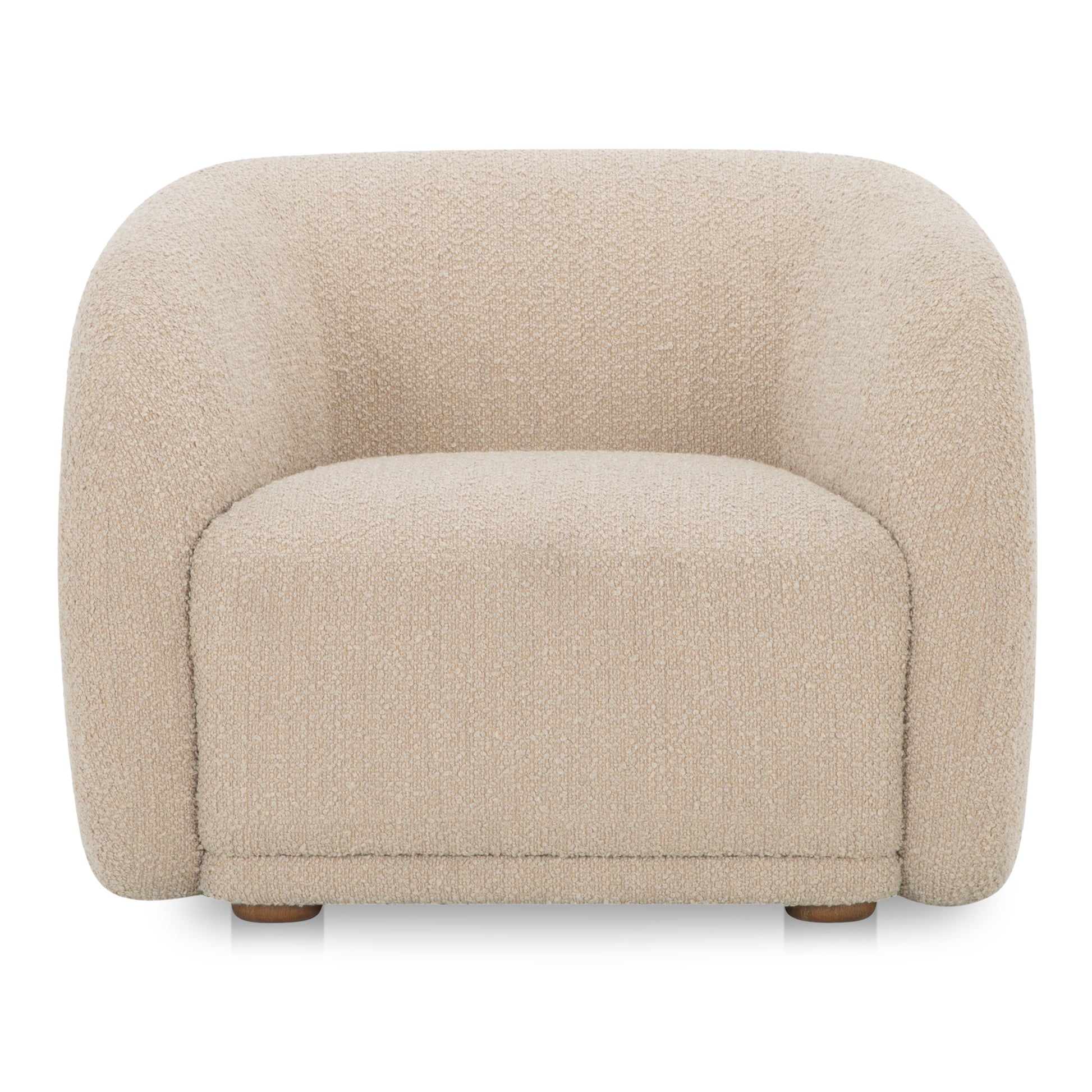 Faye Accent Chair Beige Boucle by Moe's Home Collection