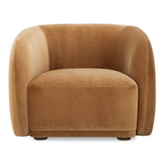 Faye Accent Chair Tan Faux Mohair by Moe's Home Collection