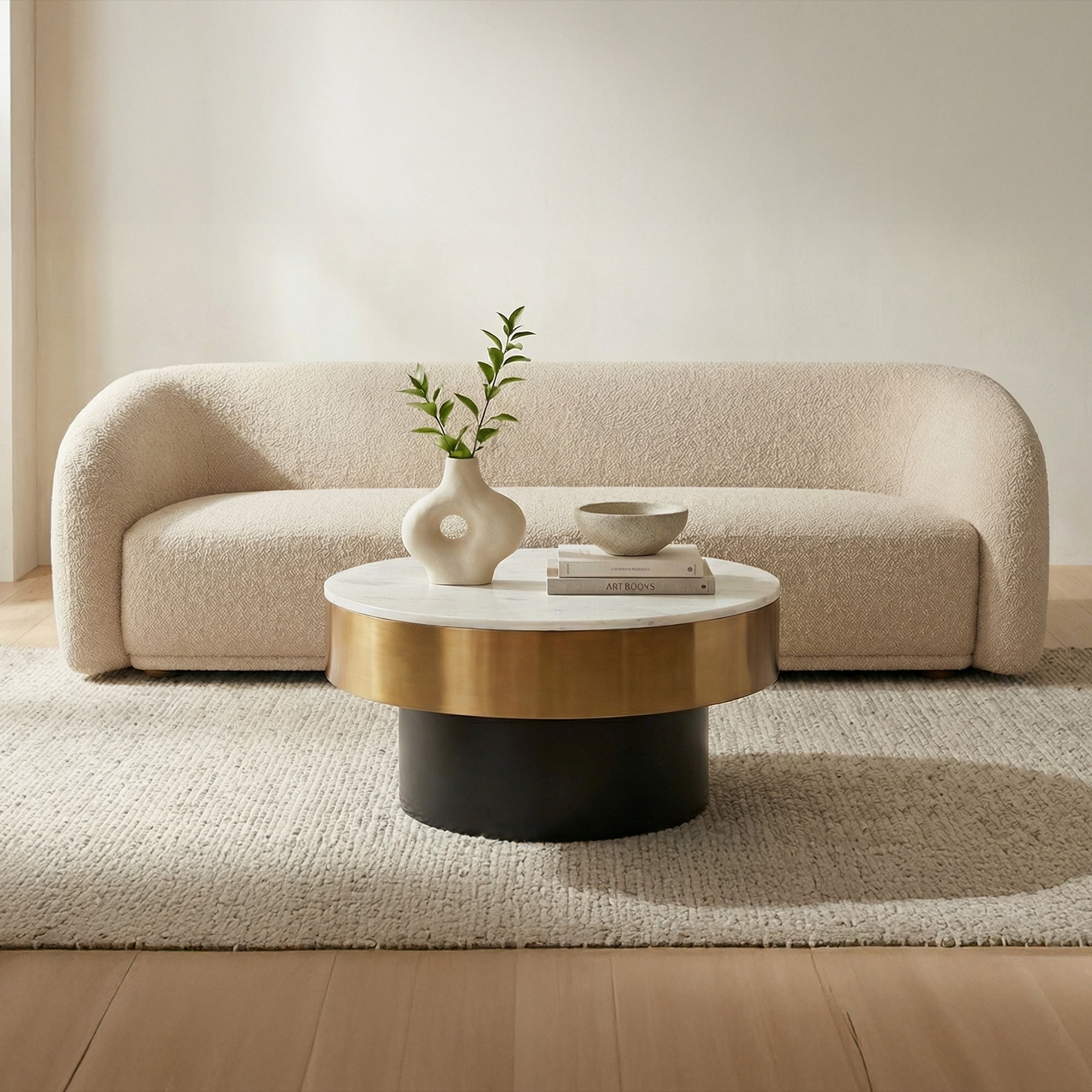 Faye Sofa Beige Boucle by Moe's Home Collection - view 2