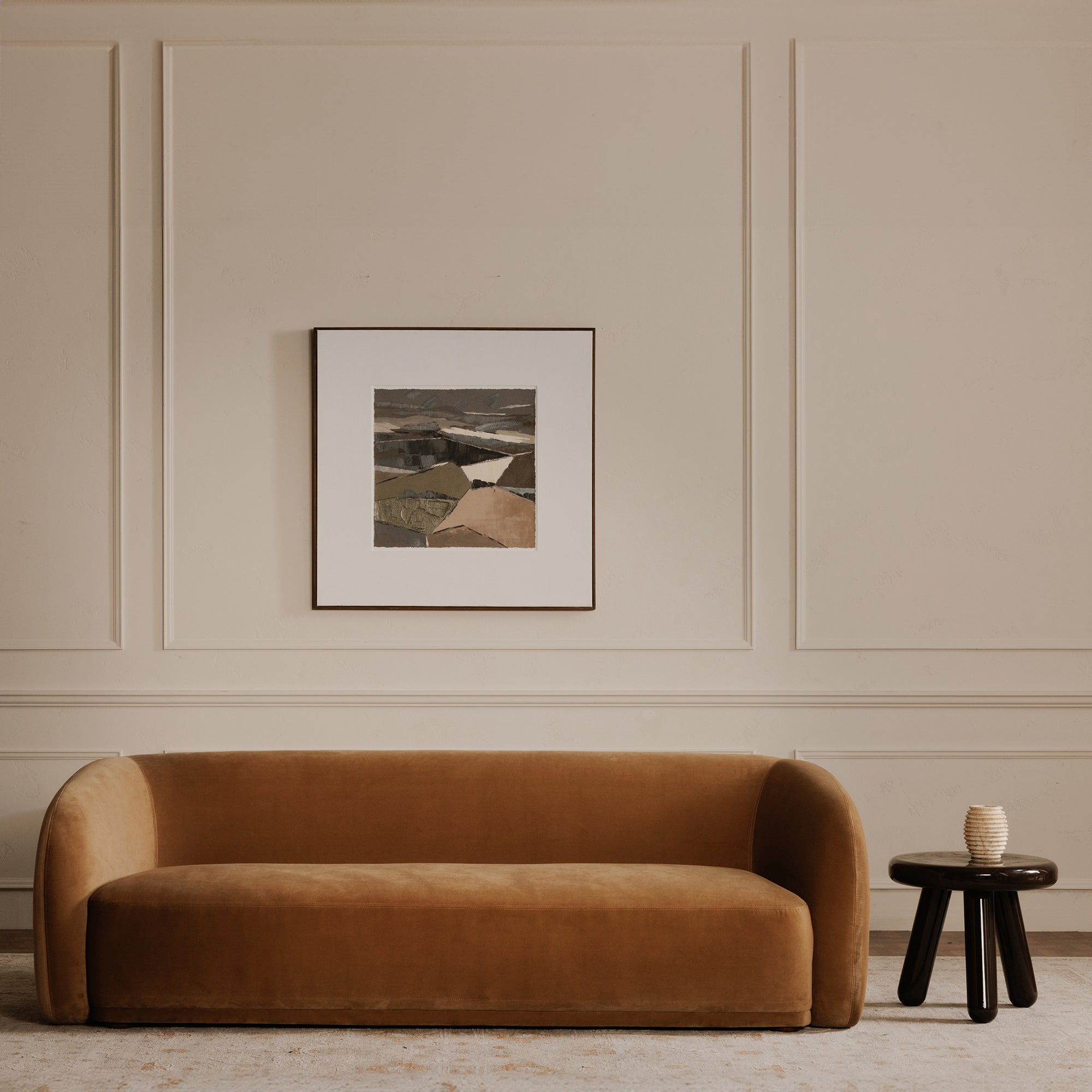 Faye Sofa Tan Faux Mohair by Moe's Home Collection - view 4