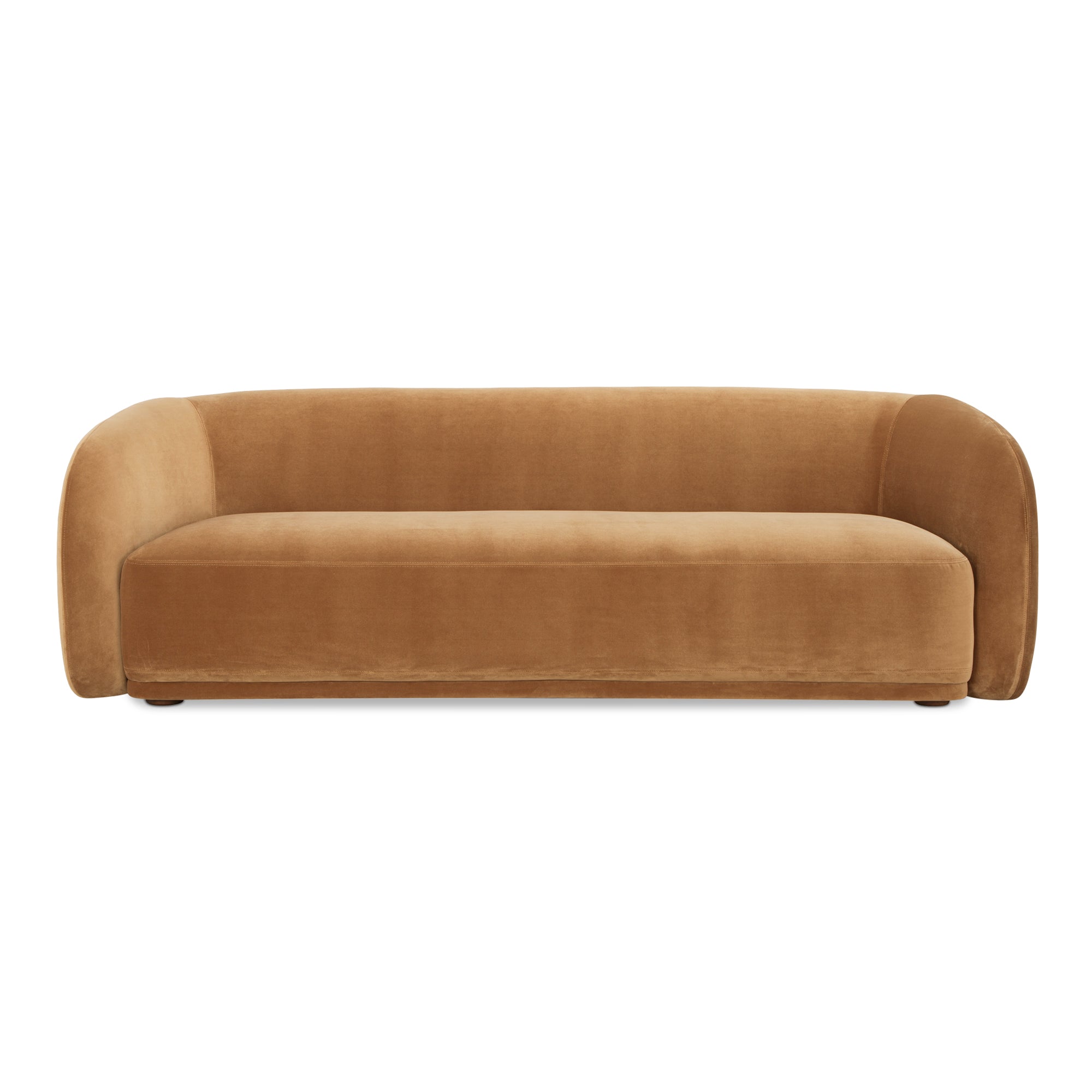Faye Sofa Tan Faux Mohair by Moe's Home Collection