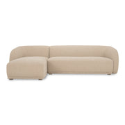 Faye Left Sectional Beige Boucle by Moe's Home Collection