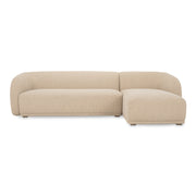 Faye Right Sectional Beige Boucle by Moe's Home Collection