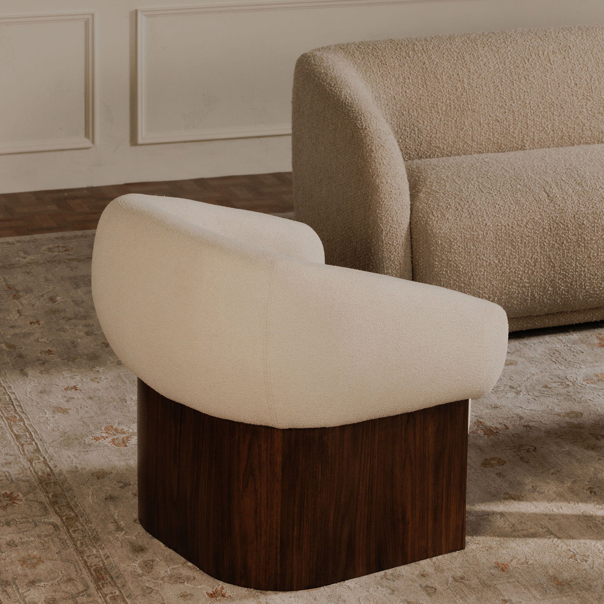 Otto Accent Chair Flecked Cream by Moe's Home Collection - view 3