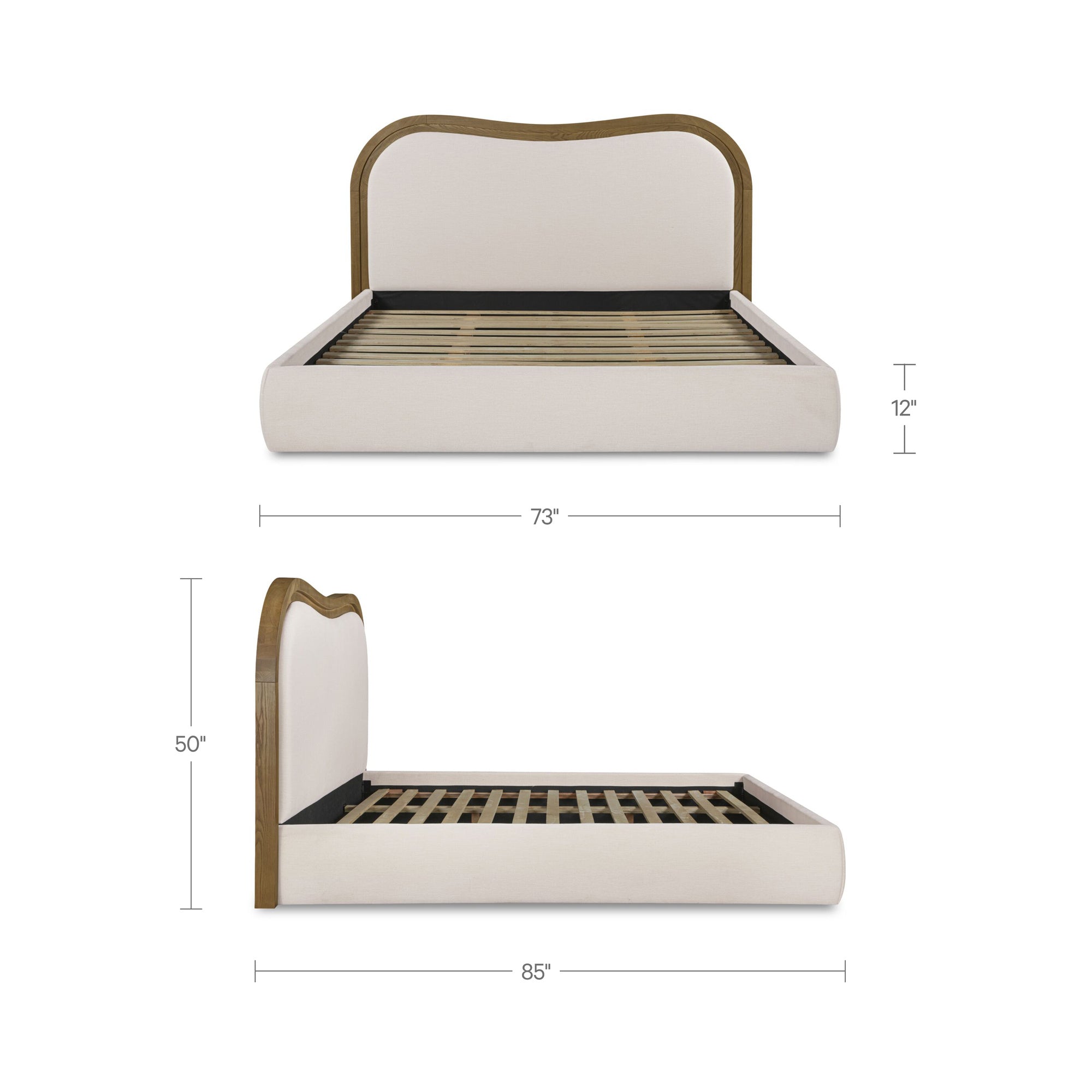 Camilla Queen Bed Oat by Moe's Home Collection - view 3