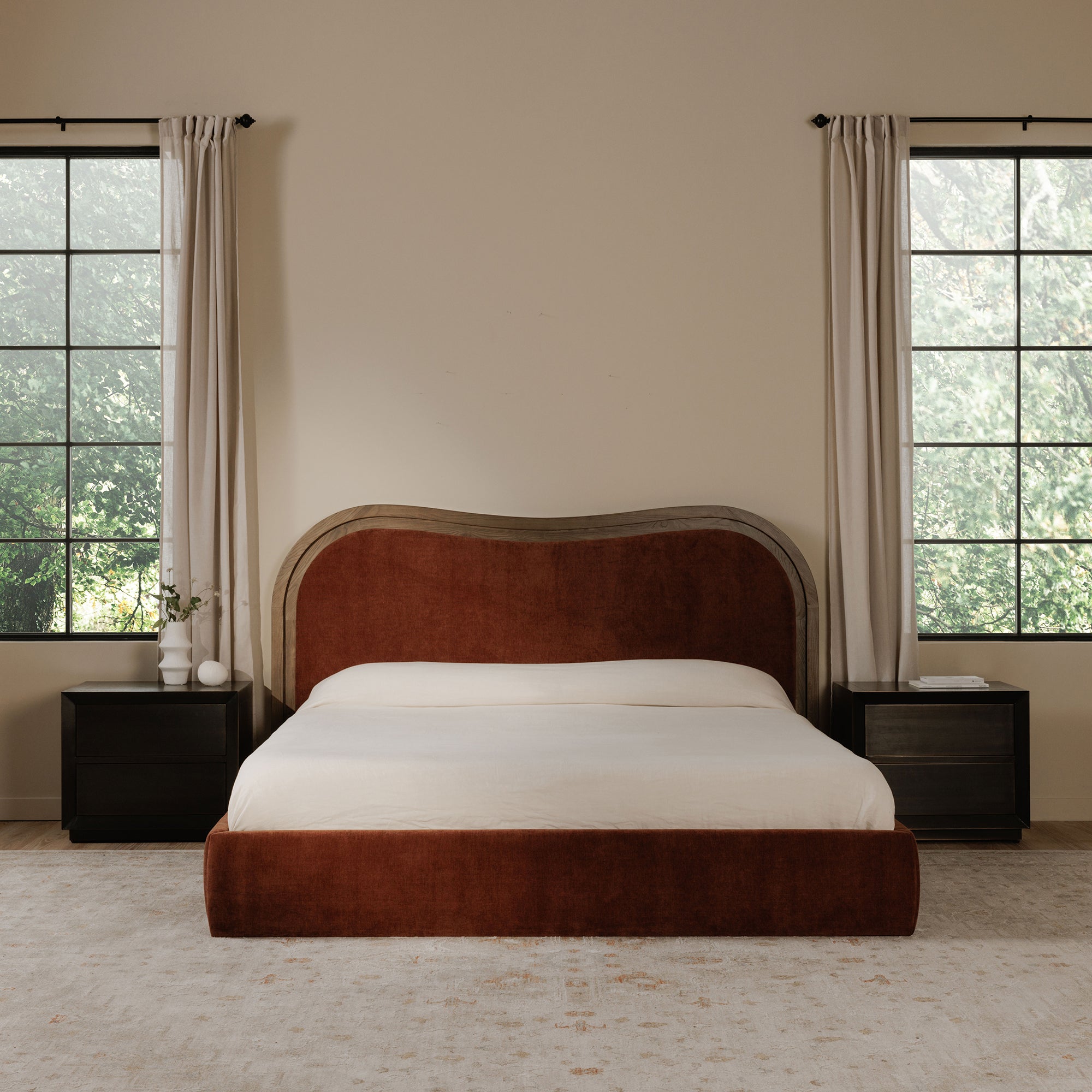 Camilla King Bed Chestnut by Moe's Home Collection - view 3