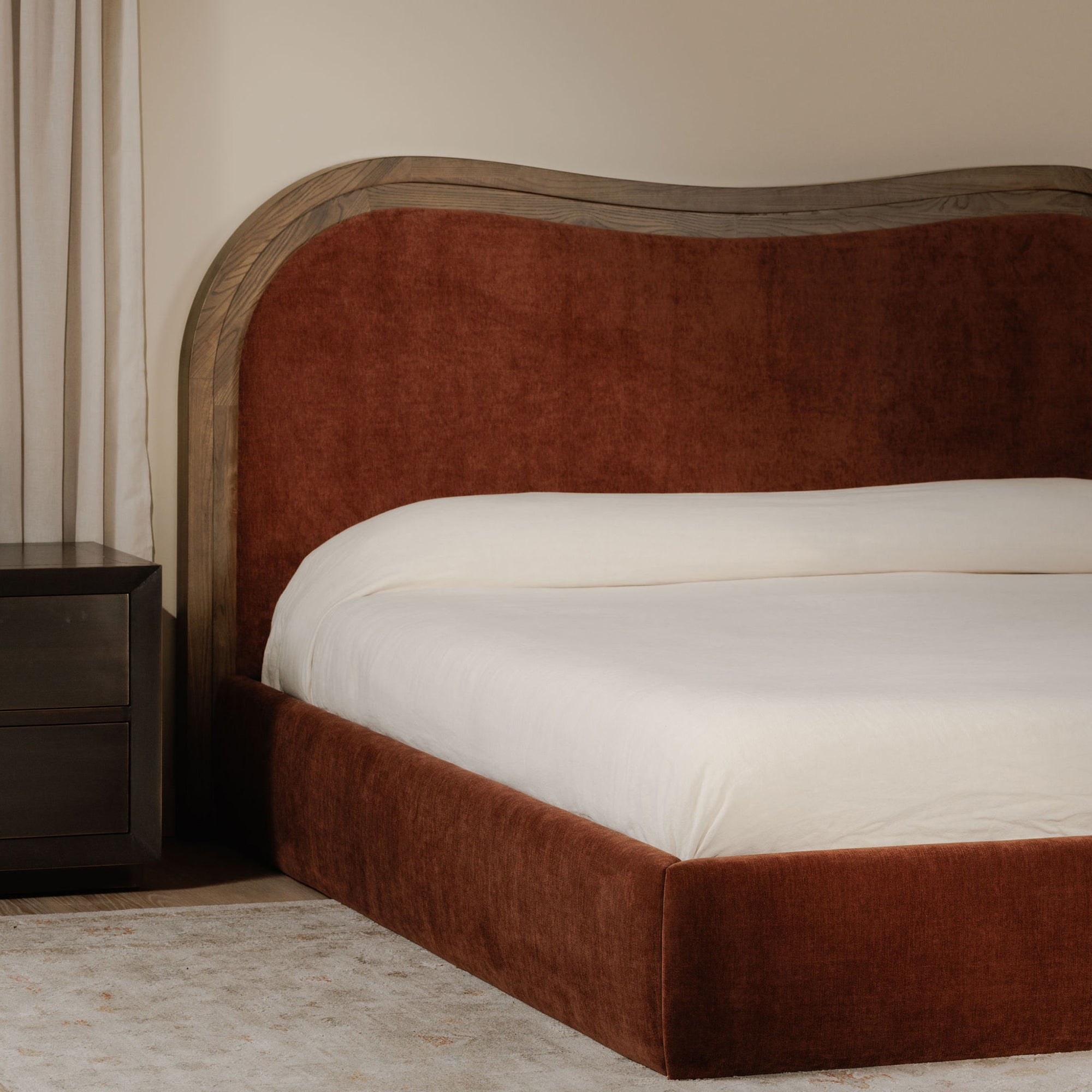 Camilla King Bed Chestnut by Moe's Home Collection - view 2