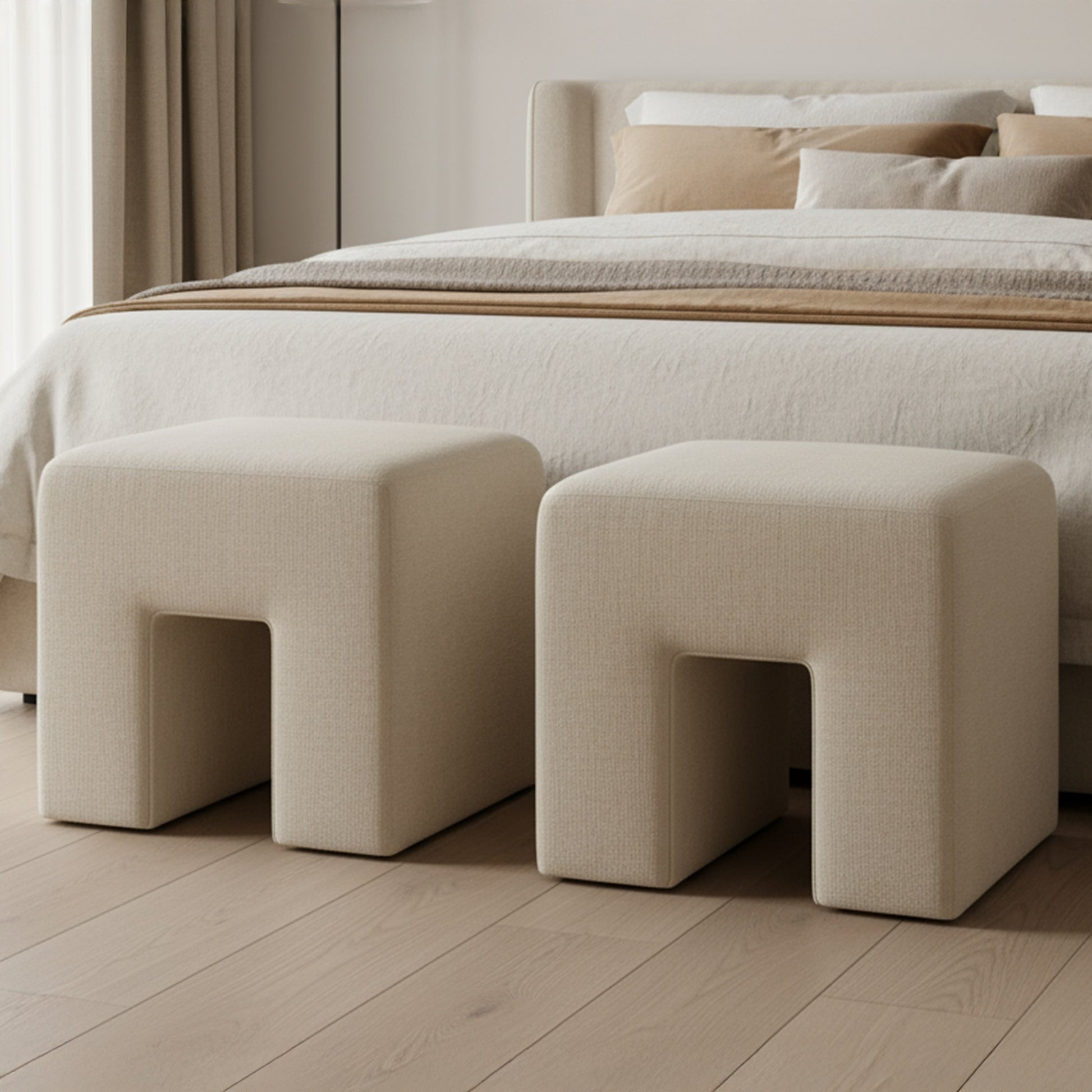 Aidy Stool Oat by Moe's Home Collection - view 2