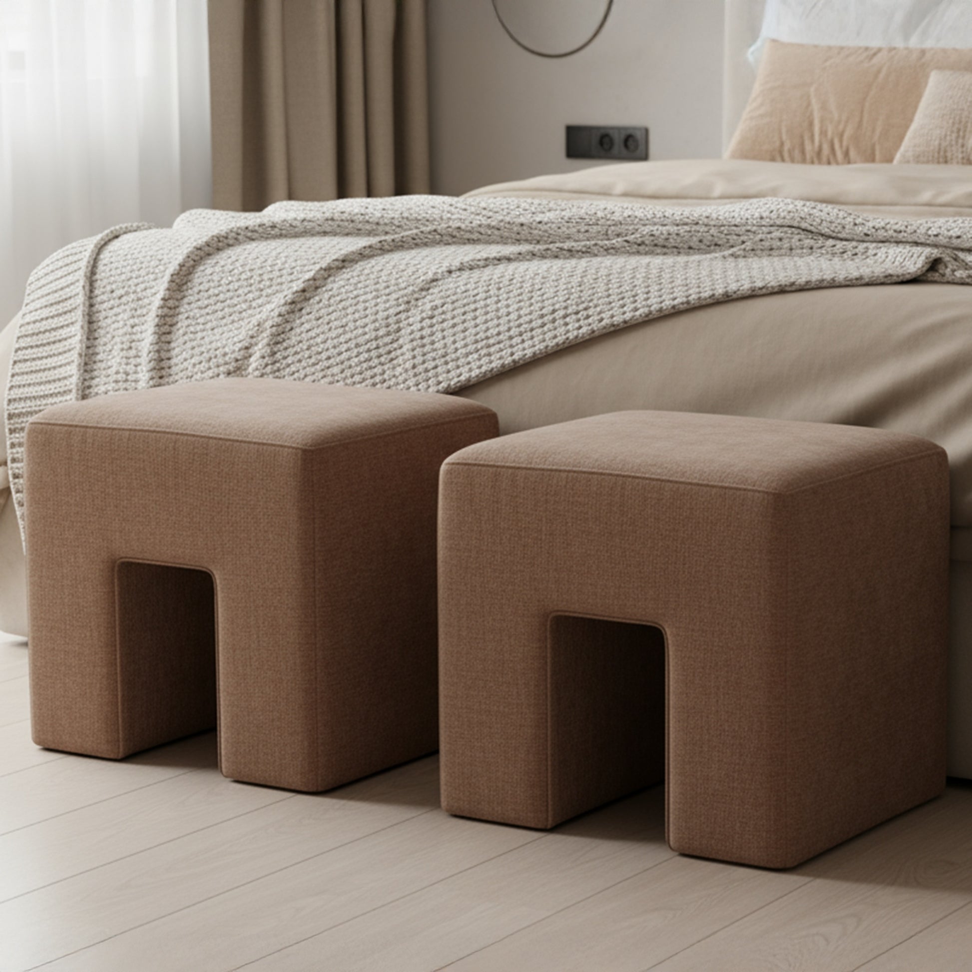 Aidy Stool Washed Pink by Moe's Home Collection - view 2