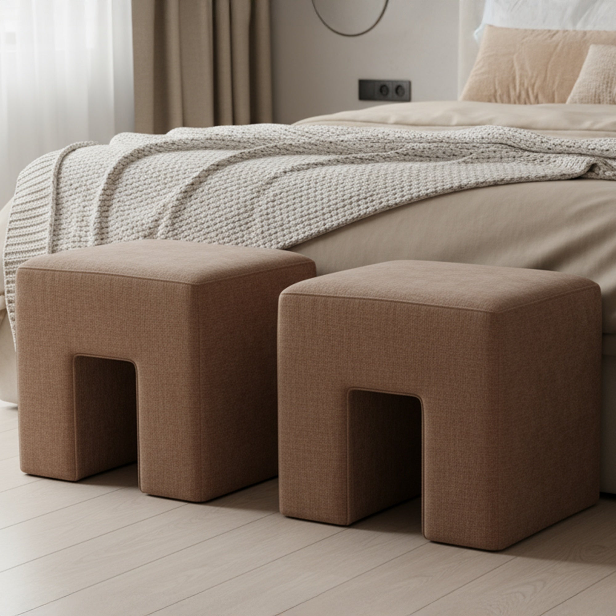 Aidy Stool Washed Pink by Moe's Home Collection - view 2