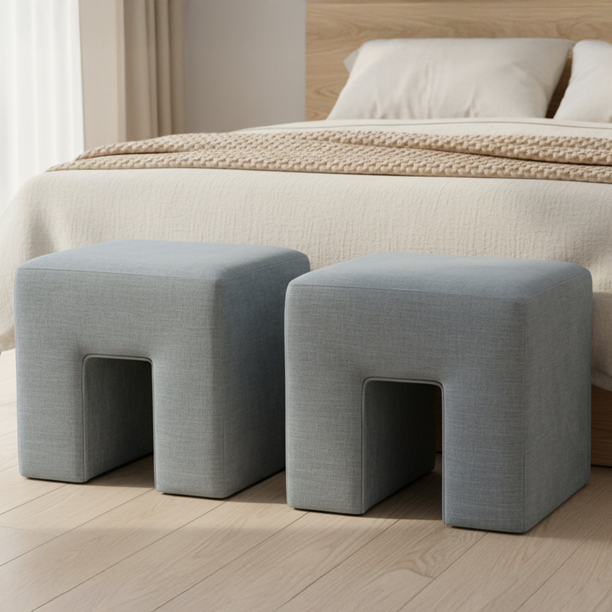 Aidy Stool Light Blue by Moe's Home Collection - view 2