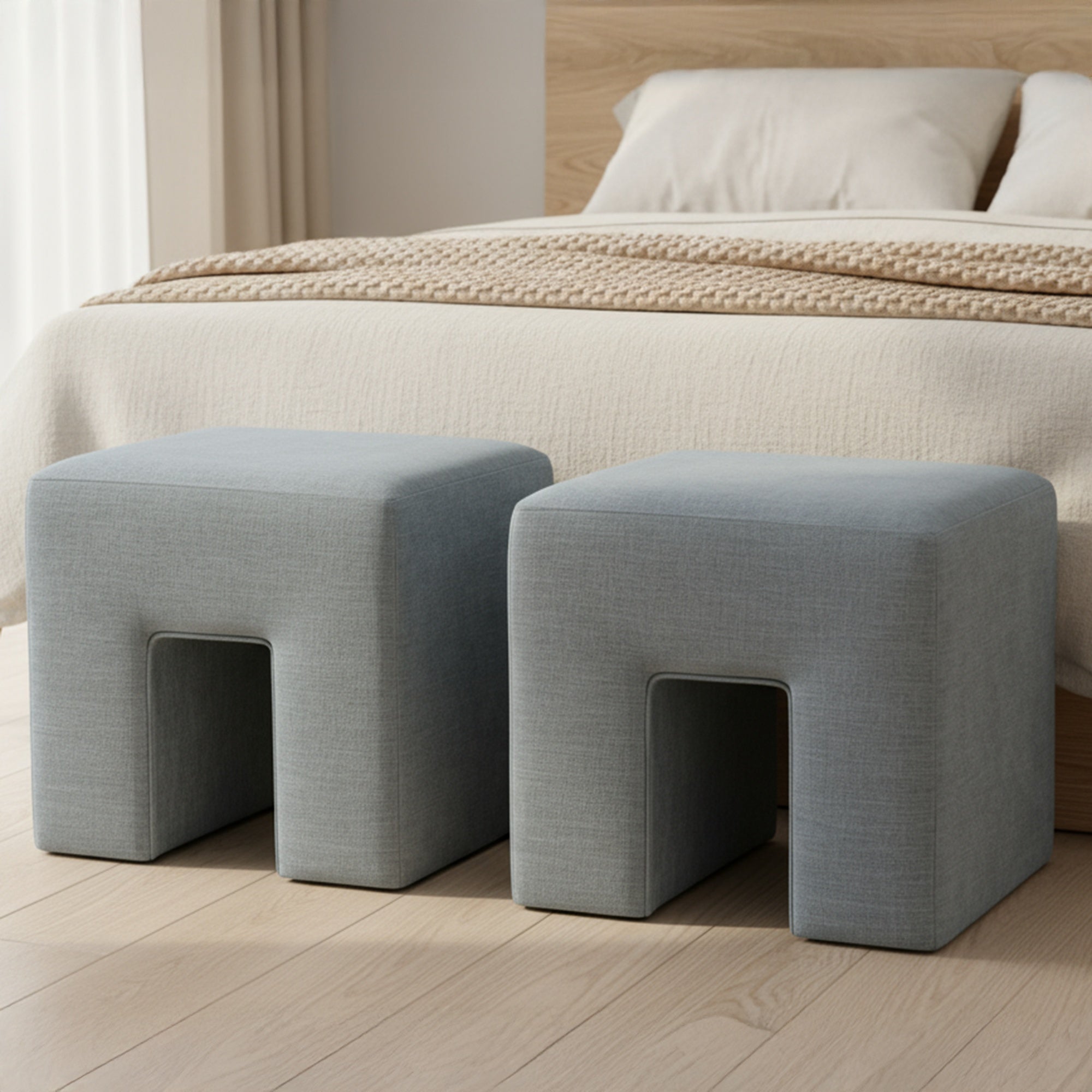 Aidy Stool Light Blue by Moe's Home Collection - view 2