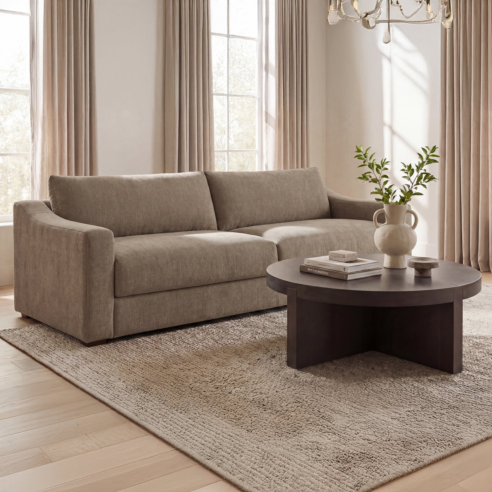 Farrow Sofa Taupe by Moe's Home Collection - view 3