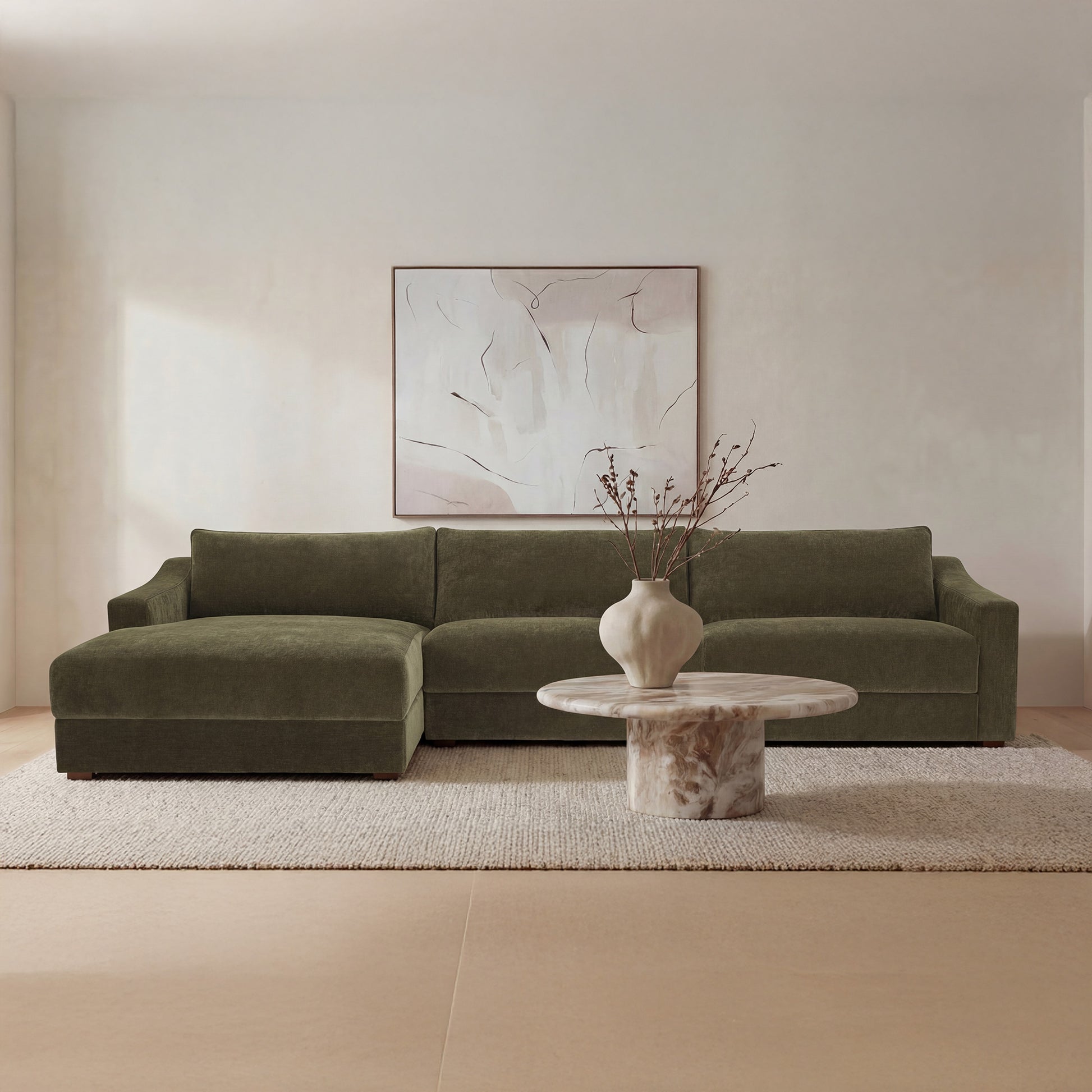 Farrow Sectional Cedar Green Left by Moe's Home Collection - view 2