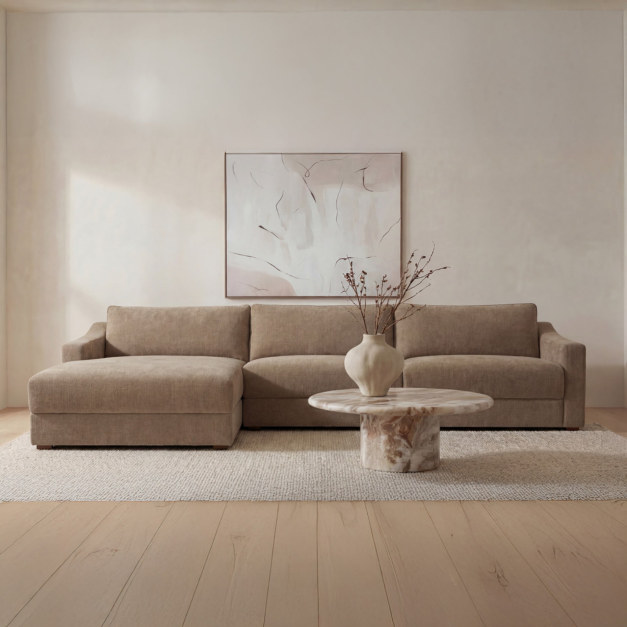 Farrow Sectional Taupe Left by Moe's Home Collection - view 2