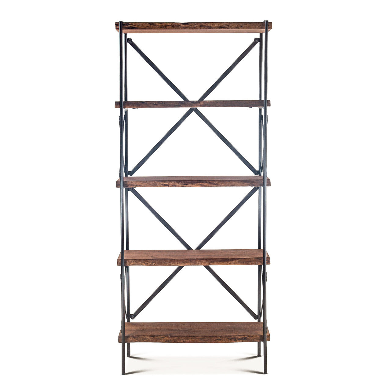 Organic Forge 34" Tall Bookshelf in Raw Walnut