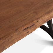 Organic Forge 106" Dining Table in Raw Walnut