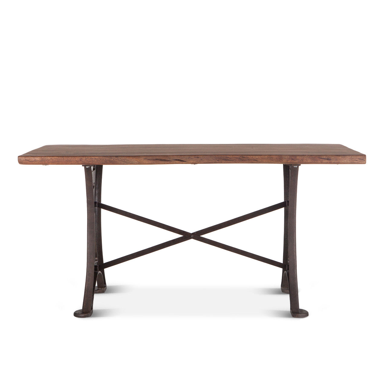 Organic Forge 72" Gathering Table in Raw Walnut