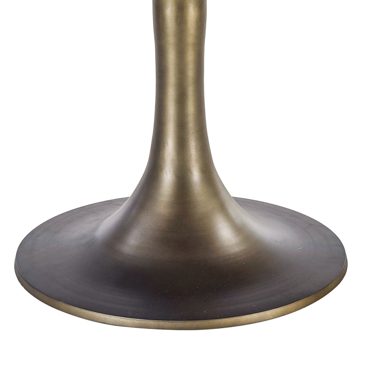 Palm Springs 48" Round Dining Table with White Marble and Gold Base