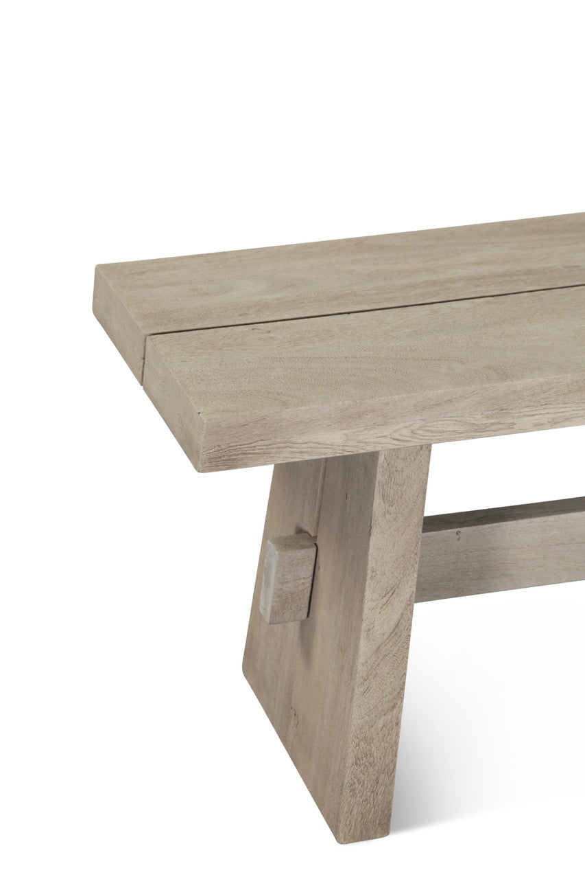 Piedmont 79" Dining Bench in Matte Driftwood