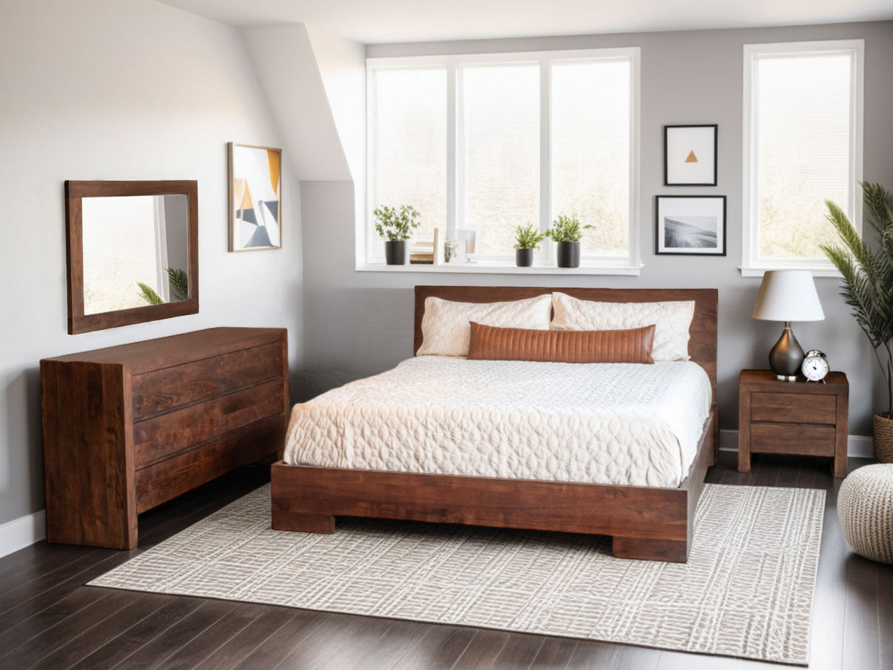 Piedmont King Bed in Coffee Bean