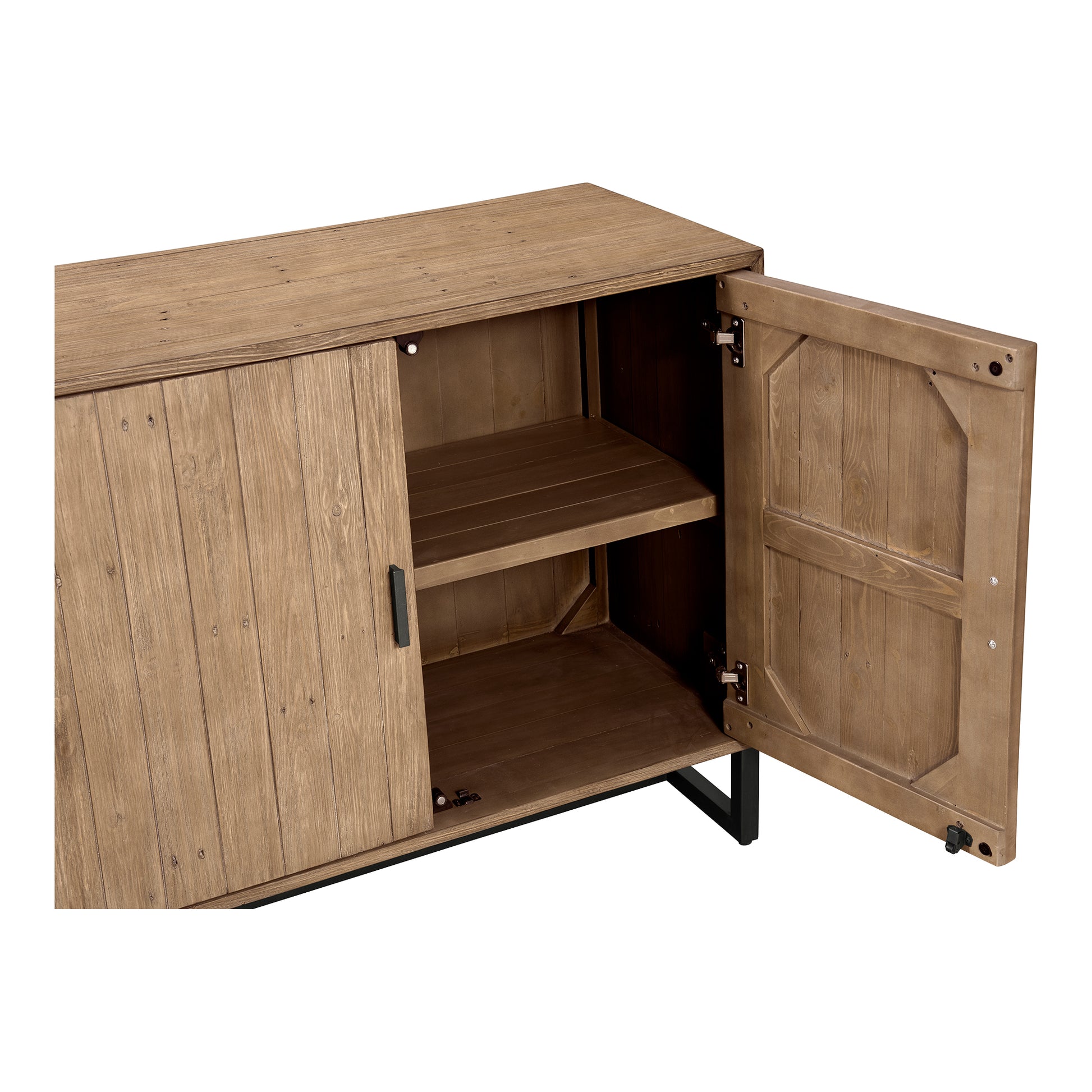Sierra 2 Door Cabinet Natural by Moe's Home Collection - view 5