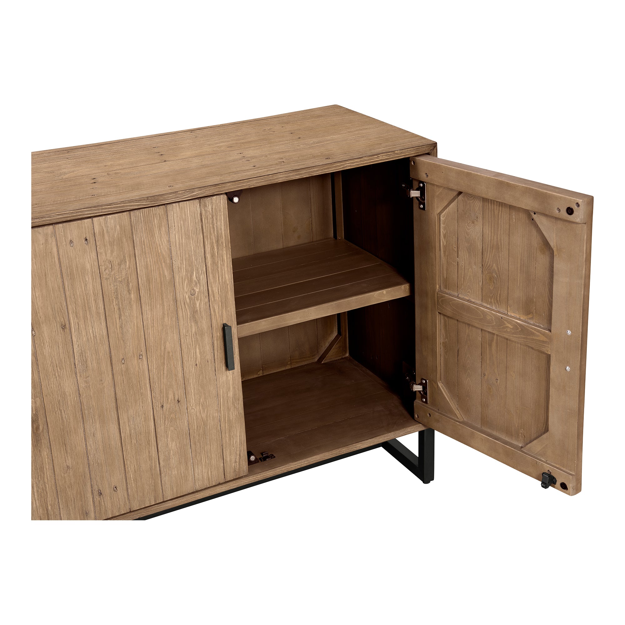 Sierra 2 Door Cabinet Natural by Moe's Home Collection - view 5