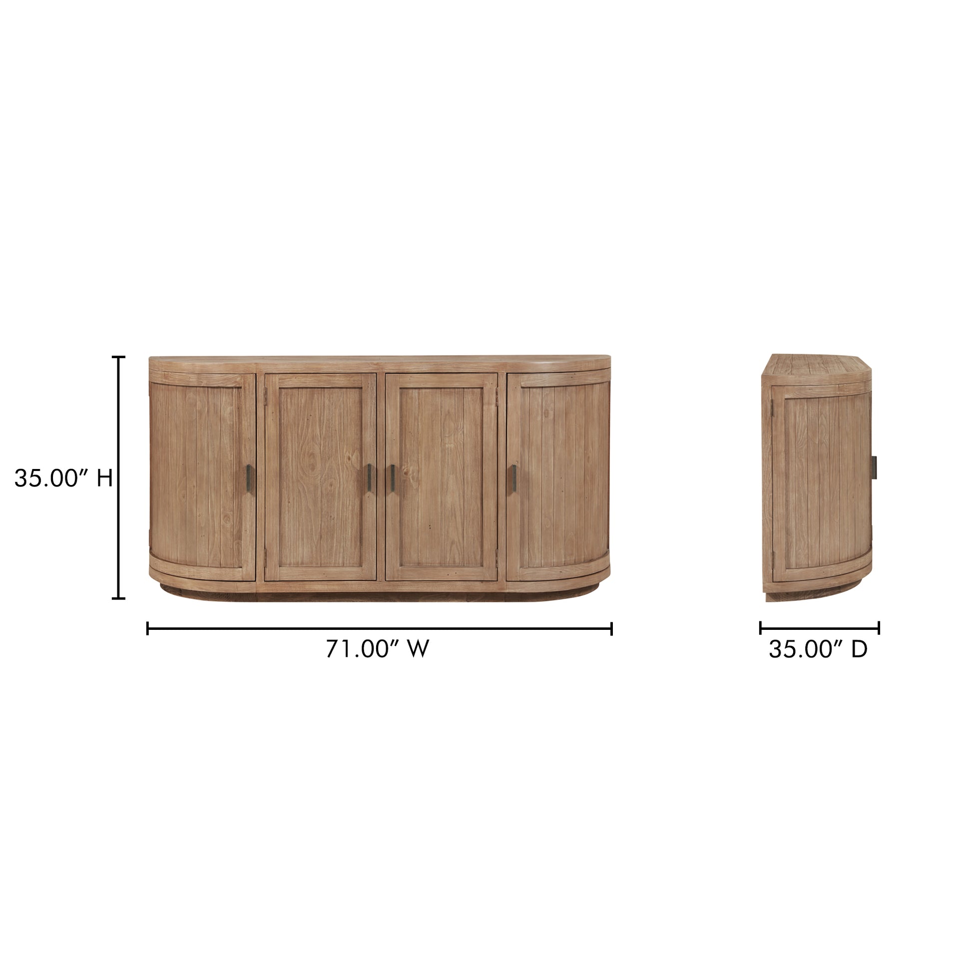 Nicola Sideboard Natural by Moe's Home Collection - view 5