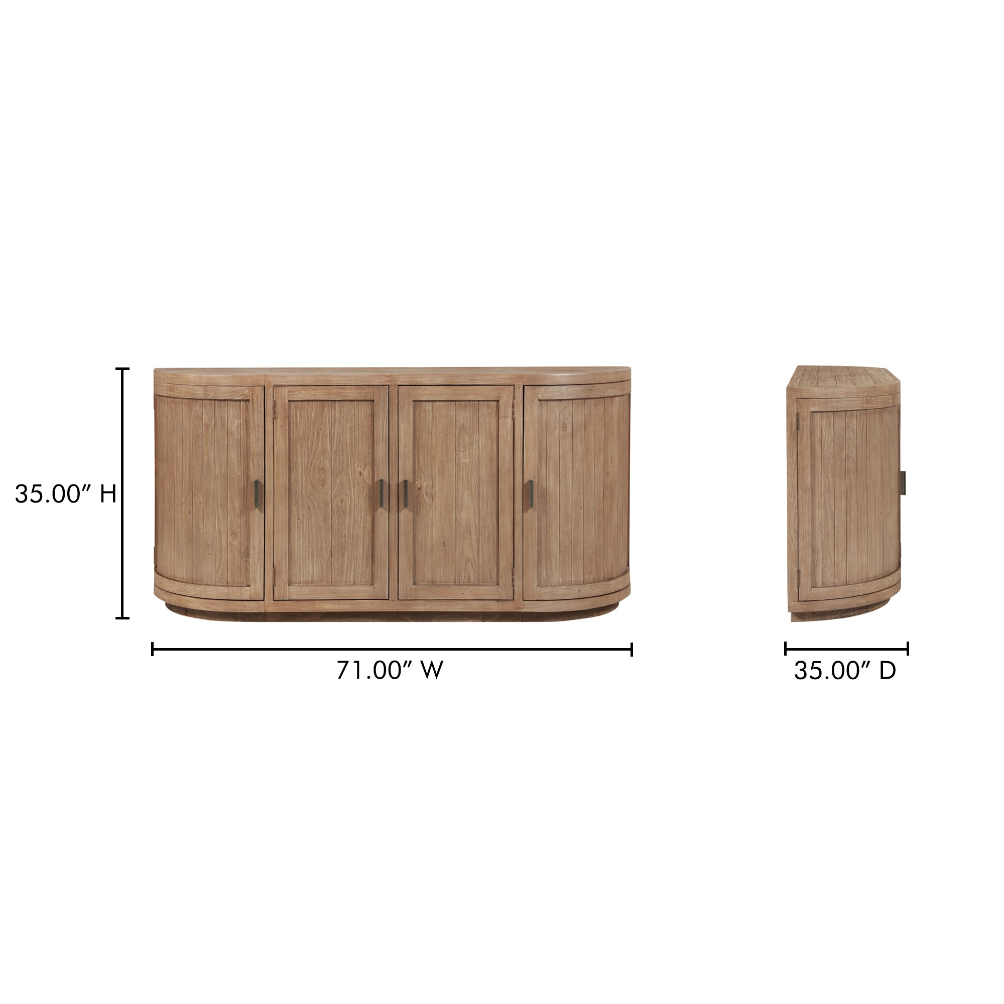 Nicola Sideboard Natural by Moe's Home Collection - view 5